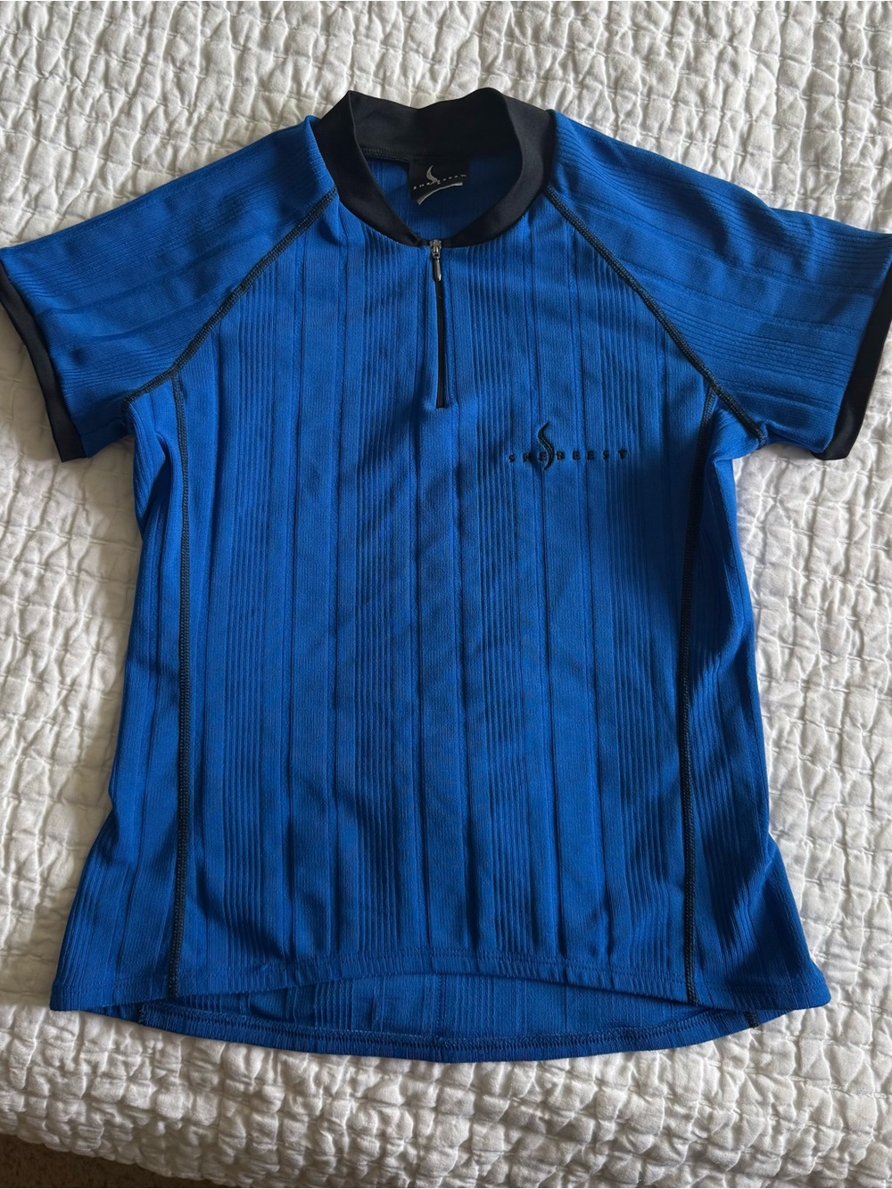 Shebeast Short Sleeve cycling jersey in Royal Blue with Black Trim